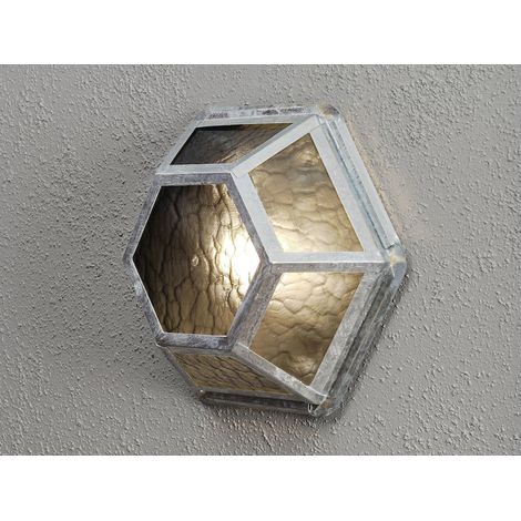 Außenleuchte CASTOR für Wand & Decke, Höhe 30cm, Stahl galvanisiert (1/4)