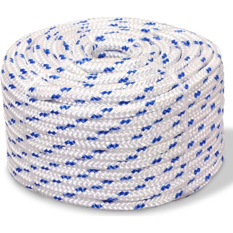 Corde Bateau polypropylène 10 mm 250 m blanc corde de Levage