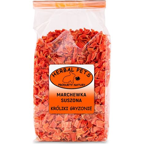 Carote essiccate 125 g, prelibatezza naturale per roditori e conigli, ricche di vitamine. (1/2)