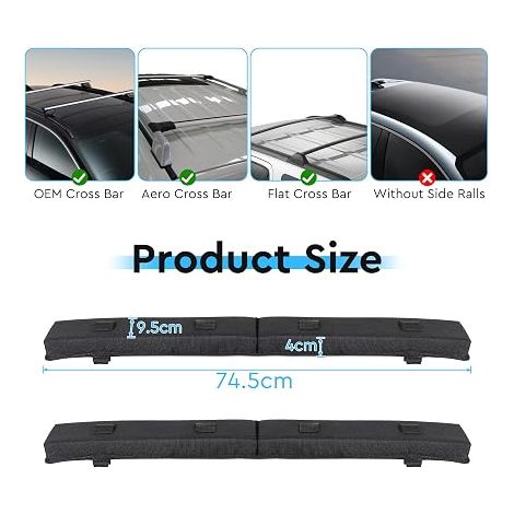 Soft Roof Bars for Car with Roof Bars (1/4)