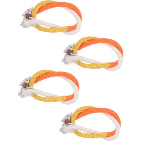 4 Pieces Cat Grass Toy Colorful Rope Chew Toys for Indoor Cats (1/5)