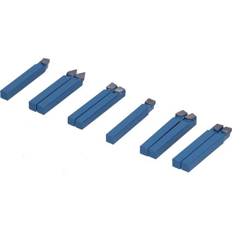 Outils de tour en carbure cémenté de 1/4 pouces, ensemble de coupe de métal de haute dureté et de précision, 10 pièces (1/5)