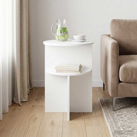 Mesa lateral Ø 39,5 x 55 cm Madera de Ingeniería