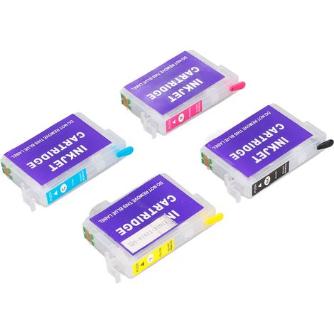 Quatre cartouches d'encre pour les imprimantes Workforce WF-2010W, WF-2510WF, WF-2520NF, WF-2530WF et WF-2540WF (1/5)
