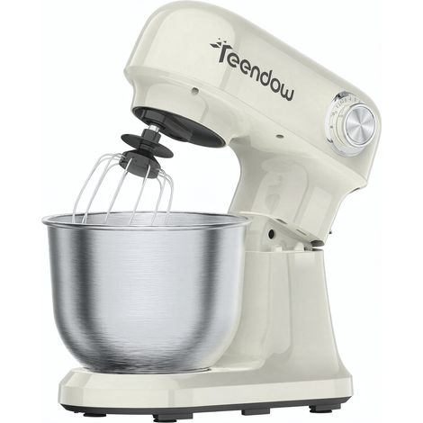Robot pâtissier Teendow SM-B03 1500 W, bol en acier de 4,7 L, 12 vitesses, fonction Pulse, 3 accessoires (1/5)
