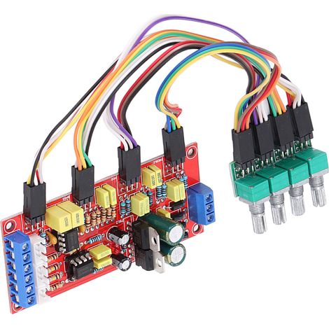 Carte préampli NE5532 PCB module amplification avec réglage aigu médium grave et volume sortie DC12V (1/5)