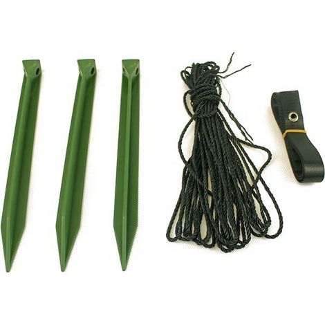 Ensemble de deux cordes à clous au sol, fixateurs d'arbres, fournitures de jardinage, accessoires de jardin pour plantes, 10 pouces
