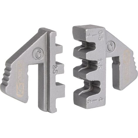 KS Tools Paar Crimp-Einsätze für Flachstecker 4,8 und 6,3 mm, Ø 0,5 - 6,0 mm (1/5)