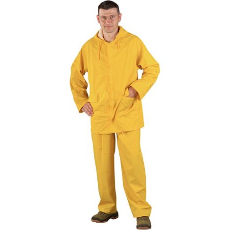 Ensemble de pluie imperméable Coverguard PVC Jaune M