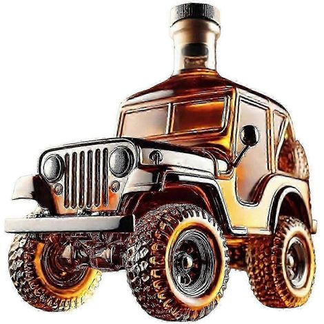 Carafe à whisky en forme de voiture, carafe en verre vintage, décoration pour bar, cadeau pour grand-père (1/4)