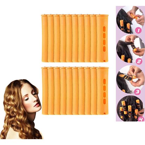 Rouleaux Pour Permanent - 20 Pièces En PP - Diamètres 1,5 À 2,2 Cm - Longueur 7 Cm - 5 Tailles - Pour Coiffure À Froid (1/5)