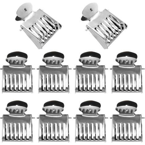 Lot de 10 pinces d'apiculture en acier inoxydable pour cage à abeilles, outils et équipement pour apiculteurs