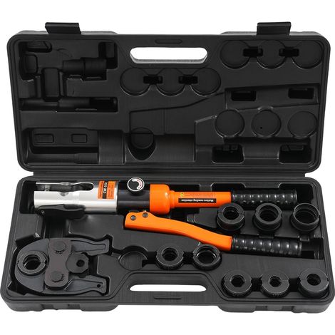 Outil de sertissage hydraulique, moules polyvalents, construction durable, Orange (1/2)