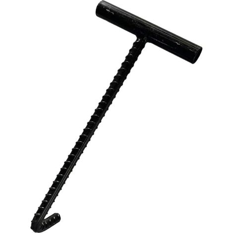 Lève-couvercle - Crochet 10 mm - Poignée Antidérapante - Pour Egout et Chantier - 1 Pièce (1/4)