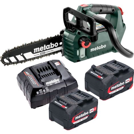 Metabo MS 18 LTX BL 25 Akku Kettensäge 18 V 25 cm Brushless + 2x Akku 4,0 Ah + Ladegerät (1/5)
