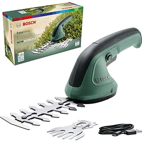 Bosch 0600833300 EasyShear Cesoie da Giardinaggio a Batteria 3.6 V 1.5 Ah autonomia 40 min lama 12 cm (1/5)