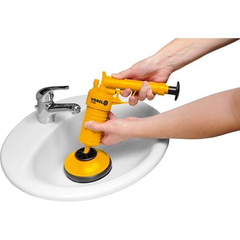 Rohrreinigungspumpe, Abflussreiniger, Pömpel für 63 und 135 mm (1/5)