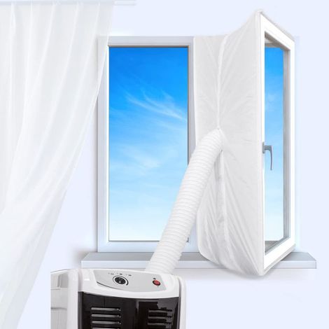 Tissu d'étanchéité pour climatisation, fenêtre, porte, kit de climatisation mobile, isolation thermique, installation simple et pratique (fenêtres 300 x 35 cm) (1/5)