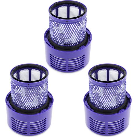 Paquet de 3 filtres de Rechange pour Dyson V10 Series V10 Absolute, Animal, Total Clean, Motorhead, SV12 Aspirateur, Remplacer DY-969082-01 (1/5)