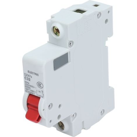 Disjoncteur 1P 32A 6000A capacité de rupture 230V/400V montage rail DIN basse tension (1/5)
