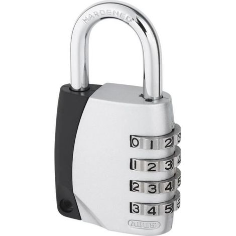 Cadenas à combinaison - - 155/40 B/DFNLI - Anse acier - Code numérique à trois chiffres personnalisable (1/2)
