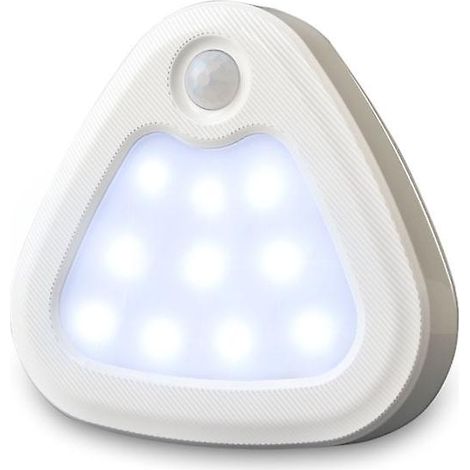 Lampe à capteur intelligent pour une utilisation humaine, veilleuse à piles, lampe pour armoire, lampe de chevet, capteur créatif (1/5)
