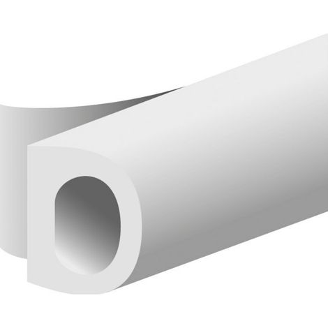 Dichtungsprofil selbstklebend, Typ D, Kunststoff braun, 1 Stück = 7,5 Meter (1/4)
