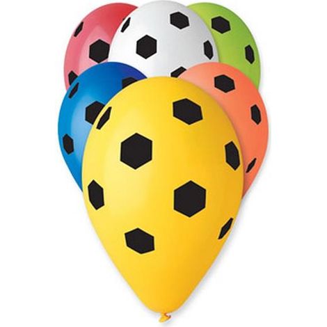 Globos 12 Premium Fútbol 5 unidades.