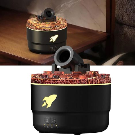 CCYKXA Cannon Blast Aroma Humidifier, Turret Aromatherapy Humidifier, 7-Color LED Vapor Humidifier, Silent Diffuser, 2 Modes, Small Desktop Humidifier for Home (1/5)