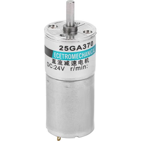 Moteur à engrenages CC 24V XD25GA370, micro motoréducteur lent, aimant permanent, sens horaire/antihoraire, support de montage, 30 tr/min, contrôle sport. (1/5)