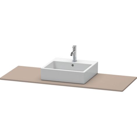Consolle Duravit XSQUARE 16x1400x550mm con foro centrale in basalto opaco (1/3)