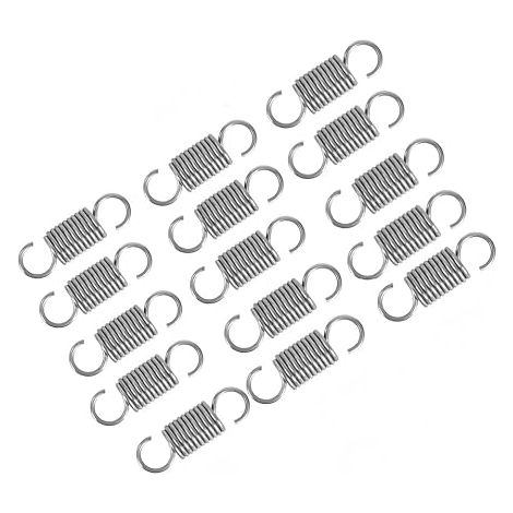Pull Springs, 1.2 x 8 x 30 mm Double Hook Stainless Steel Wire Diameter Pull Spring Double S Hook (1/5)