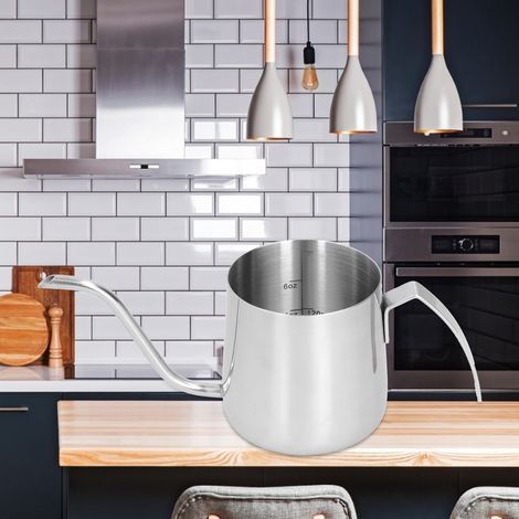 Cafetière à filtre en acier inoxydable 304 avec revêtement en téflon, bouilloire à filtre épaisse, 250 ml (1/5)