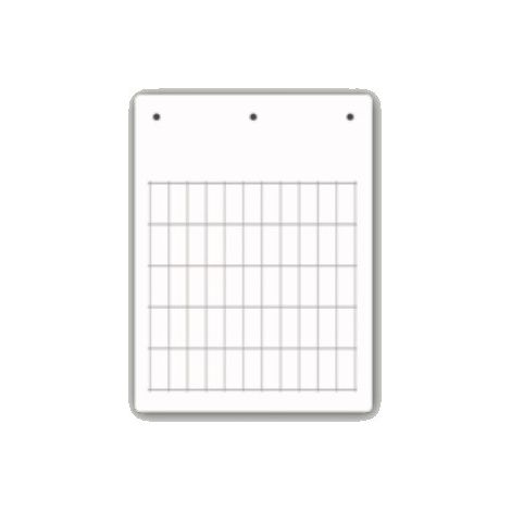 Tessera PVC Adesiva Flat Bianca 15x27 mm