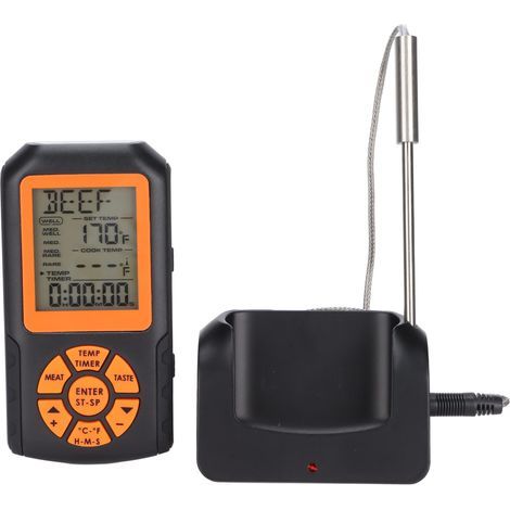 Termometro da cucina wireless da 100 m con sonda per barbecue, affumicatore e forno (1/5)