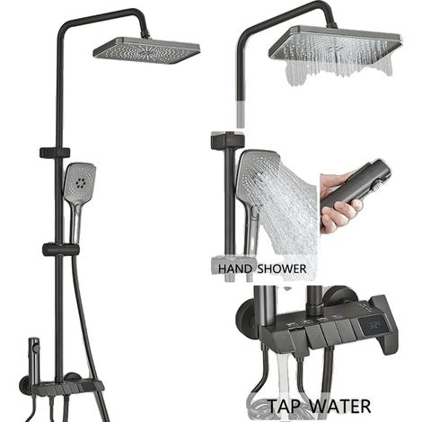 Ensemble de robinet de douche, douche supérieure, douche à main, bidet (1/2)