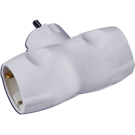 SIMON BLCO ADATTATORE 2 PRESE LATERALI CONTETTORE 10/16A 250V CL118802