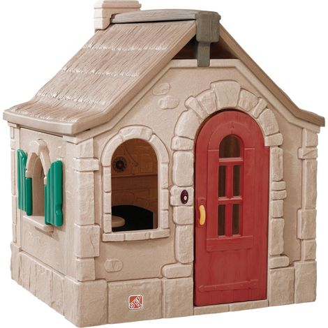 Maisonnette en plastique pour enfant – Cabane de jardin 106,7x109,2cm – Point le plus haut 139,7cm – Avec accessoires intérieurs – Step 2 - Step2