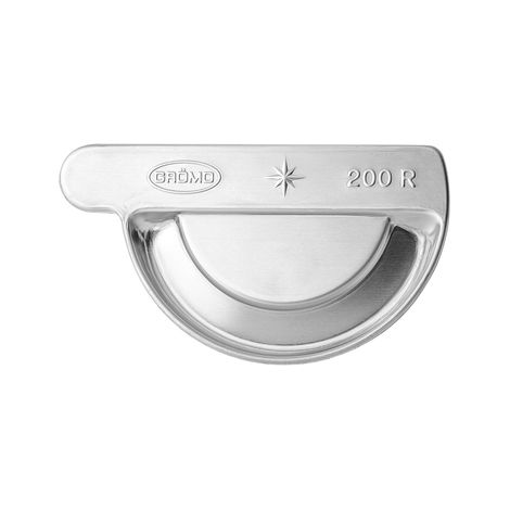 GRÖMO® Zink Steckrinnenboden halbrund rechts 200, 62660