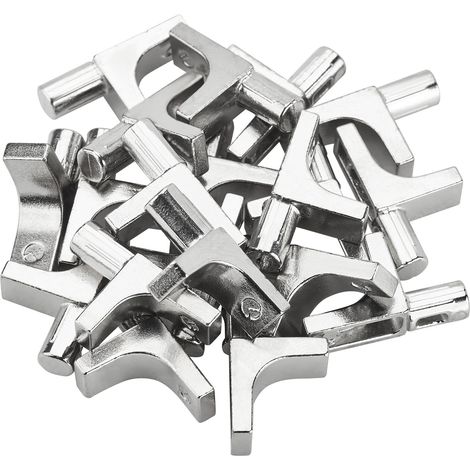 20 Stück Regalbodenträger K-Line für Ø 5 mm Bohrloch Edelstahloptik Fachbodenträger Steckbodenträger für Holzböden Regalhalter Steckmontage Fachträger Holzplattenträger von SOTECH (1/4)