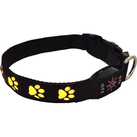 Leuchtendes Halsband LED-Leuchthalsband USB-aufladbares wasserdichtes Halsband Für kleine mittlere und große Haustiere Sicherheitshalsband Größe (1/5)