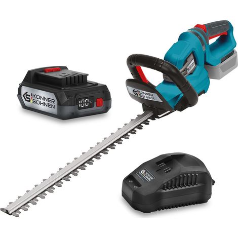 Tagliasiepi a batteria KS HT-20V 55 cm 1550 tr/min con batteria 2 Ah e caricabatterie (1/5)