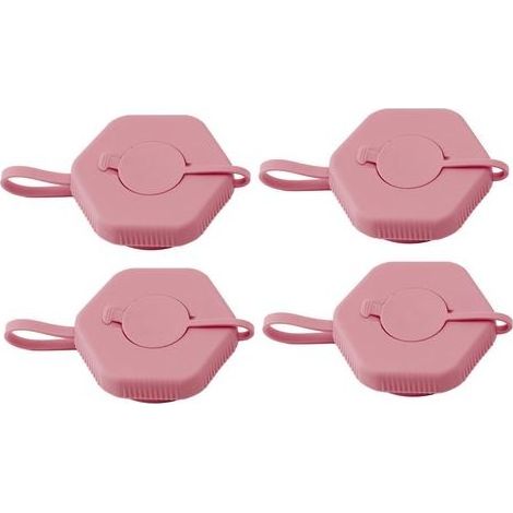 4 bouchons de bouteille d'eau rechargeables anti-fuite, couvercles de remplacement réutilisables pour bidons de gallon, rose, pour maison et bureau (1/5)