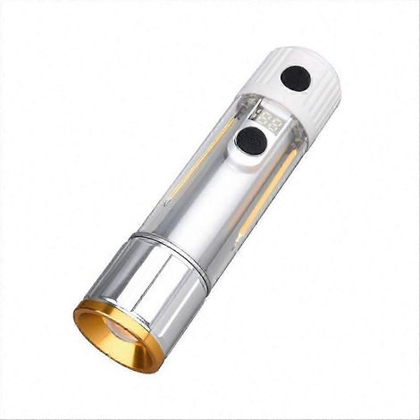 Lampe torche LED magnétique rechargeable, lampe portable haute puissance avec fonction de batterie externe, idéale pour le camping et les situations d'urgence. (1/4)