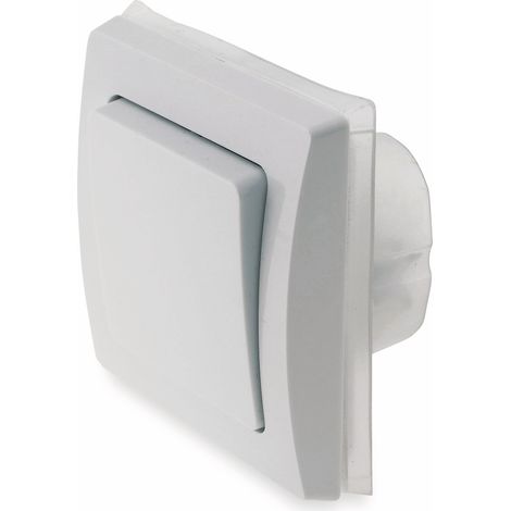Interrupteur bipolaire DELPHI 23235, IP44, 10A/250V, blanc (1/2)