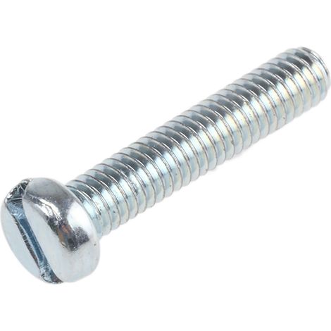 Vis à métaux RS PRO M4 à tête Cylindrique fendue en Acier, 20mm ( Prix pour Sachet de 100 )