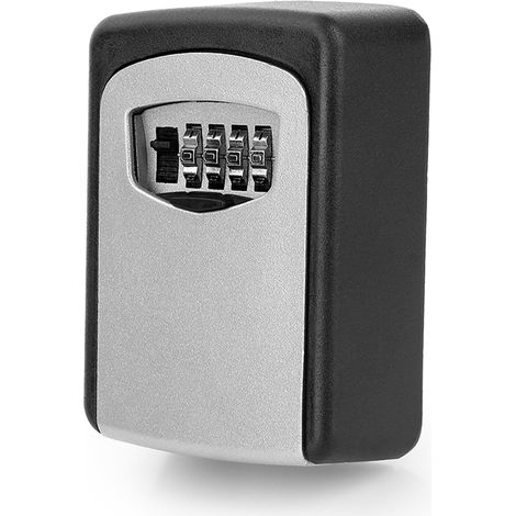 Coffret mural sécurisé extérieur à code 4 chiffres pour rangement de clés (1/2)