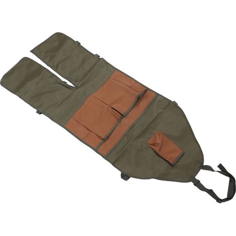 Tablier multifonctions jardinage avec multiples poches, jambières Oxford renforcées, jupe de protection allongée pour travaux extérieurs (1/5)