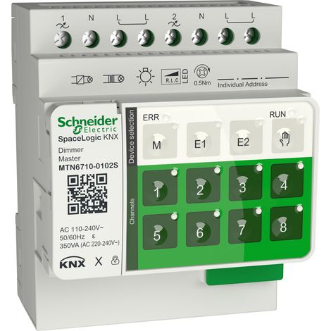 Spacelogic Dimmer MTN6710-0102S Knx Secure Master Schneider Electric