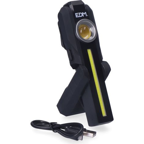 Lampe de poche EDM à LED COB - 200 lumens - 1.5Ah - 36128 (1/5)